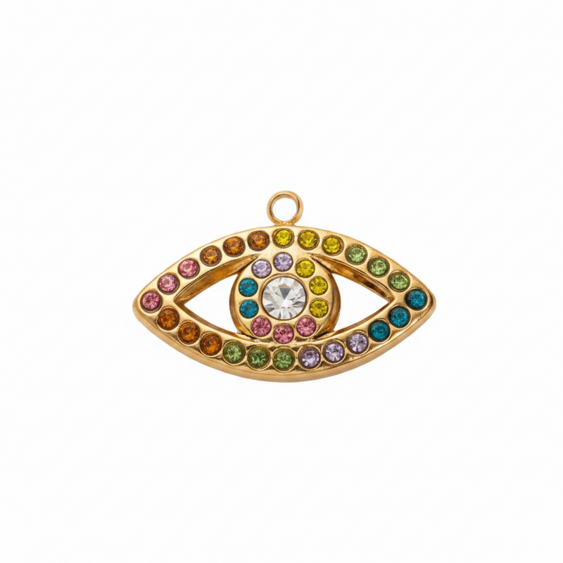 The Gold Rainbow Eye Charm