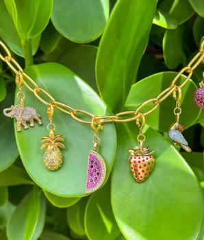 The Prosperity Elephant Charm / 18K Gold Plated - Nina Kane Jewellery