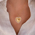 Katherine Diamond Heart Necklace view 4