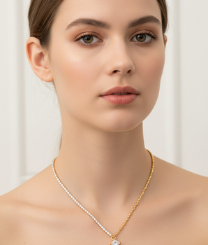 The Clara Two Chain Necklace - Nina Kane Jewellery