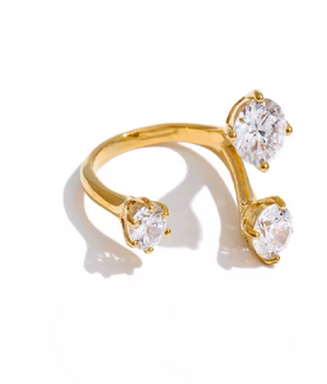 The Yasmin Three Prong Ring - Nina Kane Jewellery