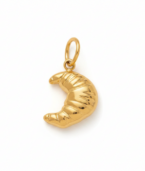 The Golden Croissant Charm