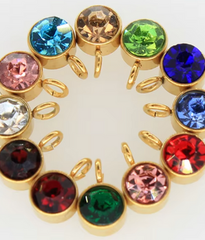 The Birth Stone Charms / 18K Gold Plated - Nina Kane Jewellery