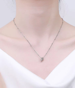 The Cleo Ring Necklace / 925 Sterling Silver