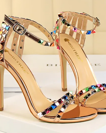 The "Prism" Stiletto Sandals - Nina Kane Jewellery