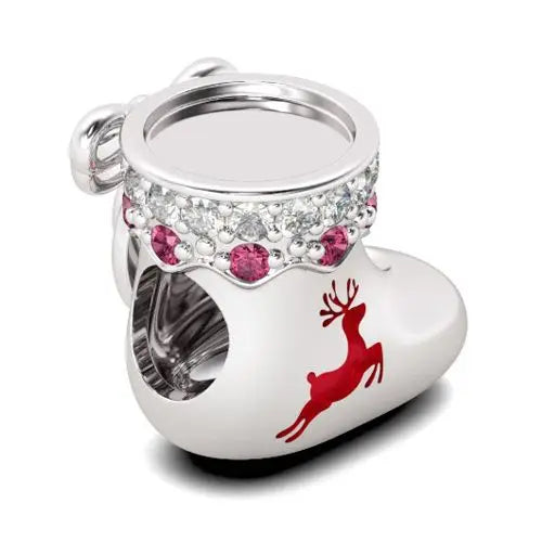 Christmas Stoking Charm / 925 Sterling Silver - Nina Kane Jewellery