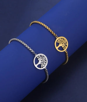 The Tree of Life Bracelets / Stainless Steel - Nina Kane Jewellery