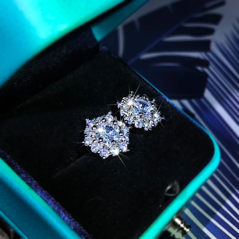 Kirsty Star Zircon Diamond Earrings / 925 Sterling Silver - Nina Kane Jewellery