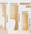 Handmade Bamboo Anti-Static Comb Set view 7