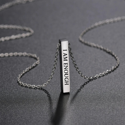 Kelly "I AM ENOUGH" Necklaces / Stainless Steel - Nina Kane Jewellery
