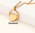 The Stephanie Rotating Heart Necklace view 6