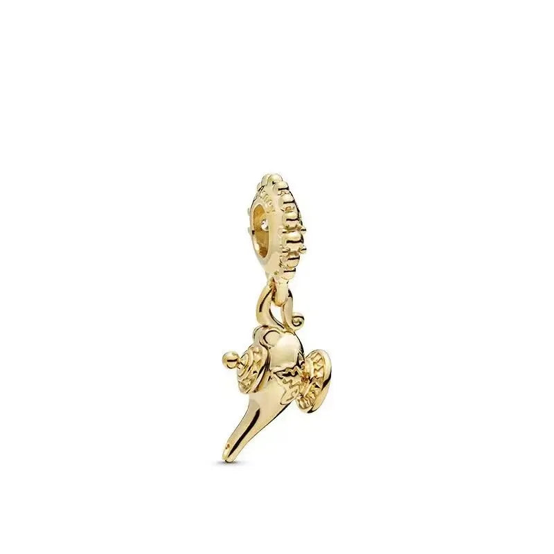 The Gold Magic Lamp Charm / Alloy - Nina Kane Jewellery