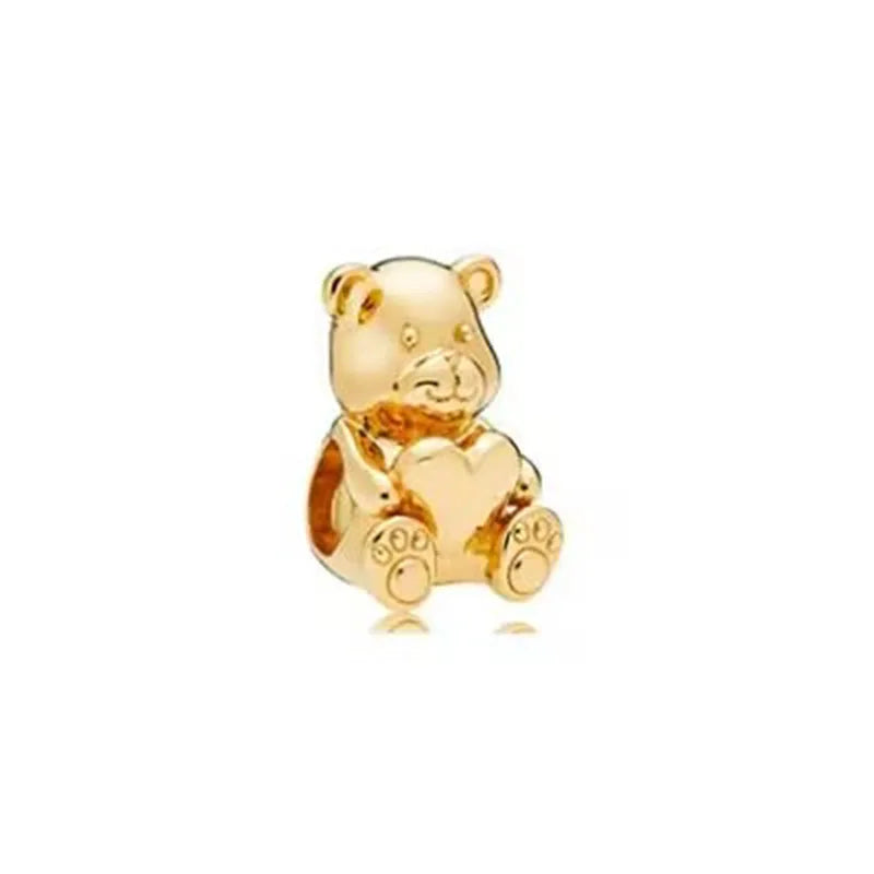 The Gold Bear Charm / Alloy - Nina Kane Jewellery