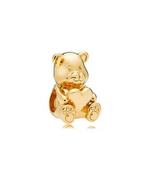 The Gold Bear Charm / Alloy - Nina Kane Jewellery