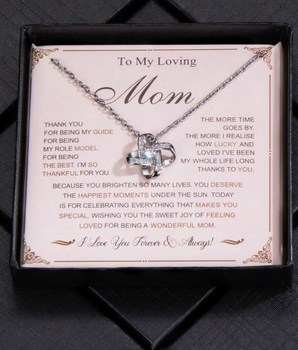 "To My Mum" Love Knot Necklaces / 925 Sterling Silver - Nina Kane Jewellery
