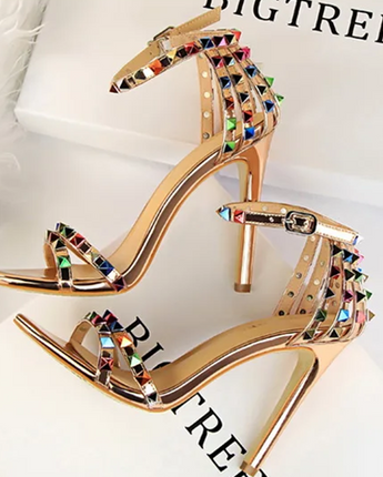The "Prism" Stiletto Sandals - Nina Kane Jewellery