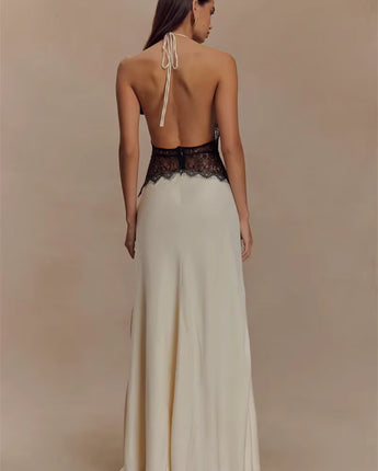 Coralie Backless Maxi Dress - Nina Kane Jewellery