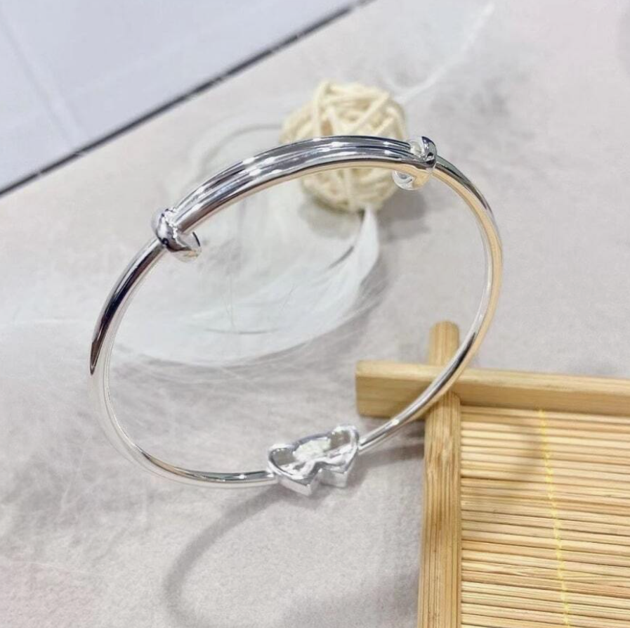 Leslie Linked Hearts Bracelet / Stainless Steel - Nina Kane Jewellery