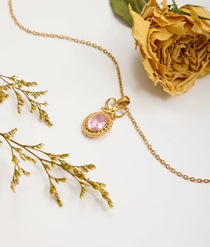 The Liberty Pink Necklace / 18K Gold Plated