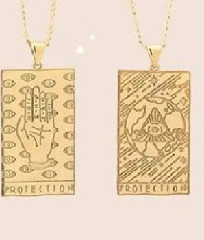 Protection Double Sided Pendant / Stainless Steel