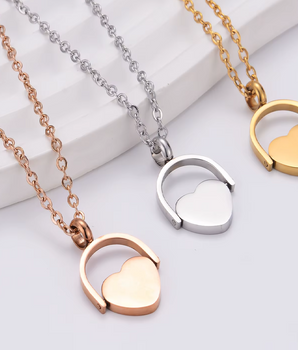 The Stephanie Rotating Heart Necklace - Nina Kane Jewellery