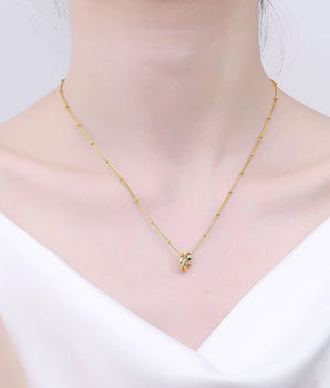 The Cleo Ring Necklace / 925 Sterling Silver