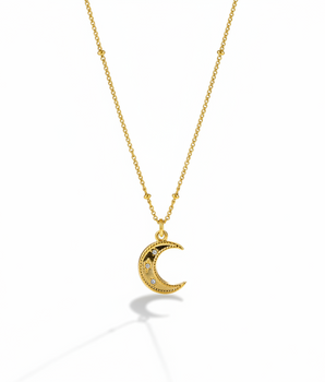 The Golden Moon Necklace - Nina Kane Jewellery