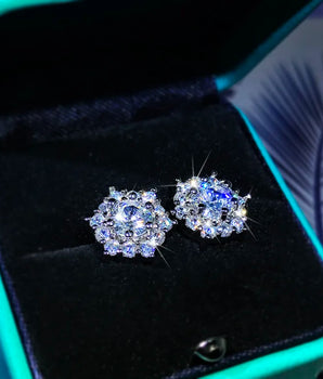 Kirsty Star Zircon Diamond Earrings / 925 Sterling Silver - Nina Kane Jewellery