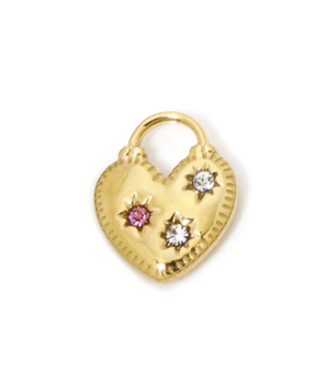 The Luxe Heart Heirloom Charms / 18K Gold Plated - Nina Kane Jewellery