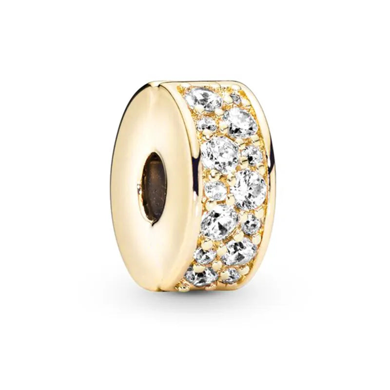 The Gold Diamond Spacer Charm / Alloy - Nina Kane Jewellery