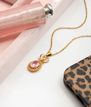 The Liberty Pink Necklace / 18K Gold Plated