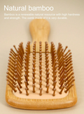 Sunflower Bamboo Paddle Hair Brush view 4