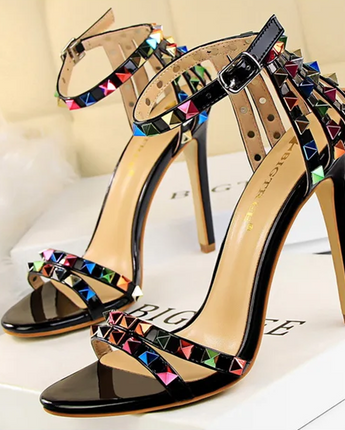 The "Prism" Stiletto Sandals - Nina Kane Jewellery