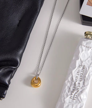 The Donatella Mixed Metal Necklace / 18K Gold Plated