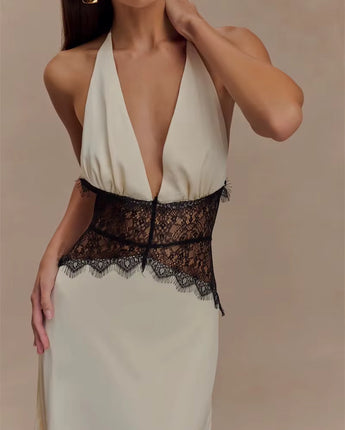 Coralie Backless Maxi Dress - Nina Kane Jewellery