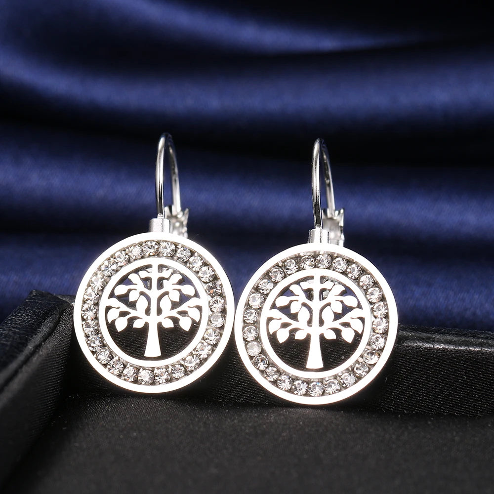 The Tree of Life Earrings / Stainless Steel - Nina Kane Jewellery