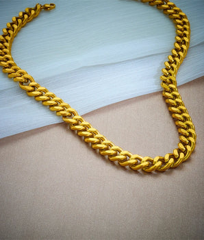 Cantana Cuban Link Chain / 18K Gold Plated - Nina Kane Jewellery