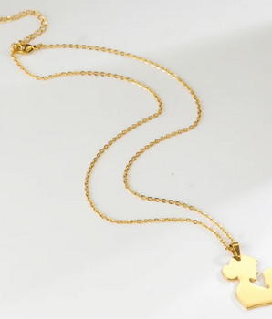 Mother & Baby Cut Out Necklaces / 18K Gold Plated - Nina Kane Jewellery