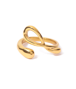 Lulu Statement Tie Ring / 18K Gold Plated