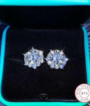 Kirsty Star Zircon Diamond Earrings / 925 Sterling Silver - Nina Kane Jewellery