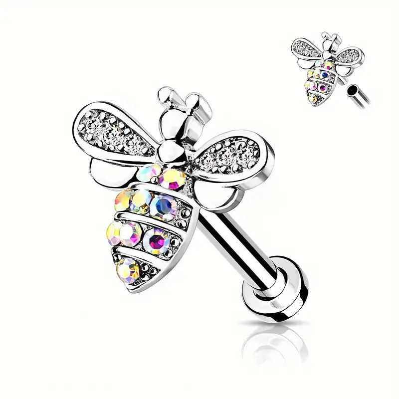 Yordy Bumble Bee Earrings / Stainless Steel - Nina Kane Jewellery