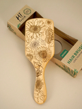 Sunflower Bamboo Paddle Hair Brush view 3