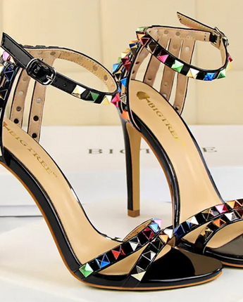 The "Prism" Stiletto Sandals - Nina Kane Jewellery