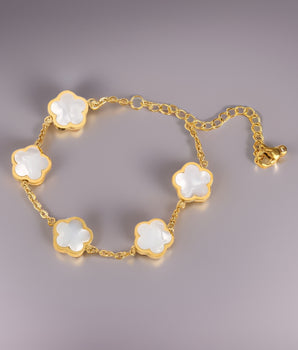 Esmeralda Clover Bracelets / Stainless Steel - Nina Kane Jewellery