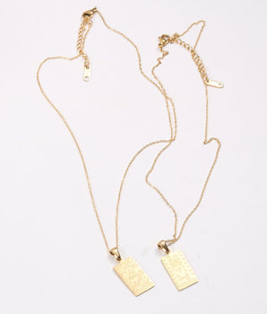Protection Double Sided Pendant / Stainless Steel