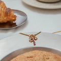 The Pink Charm Necklace / 18K Gold Plated view 8