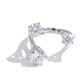 The Yasmin Three Stone Ring view 6