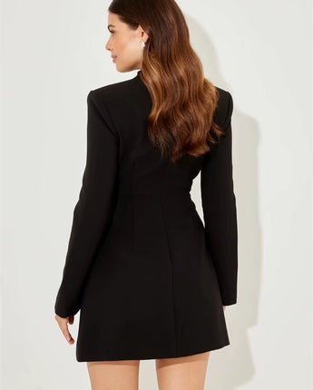 The Sophie Buttoned Mini Dress - Nina Kane Jewellery