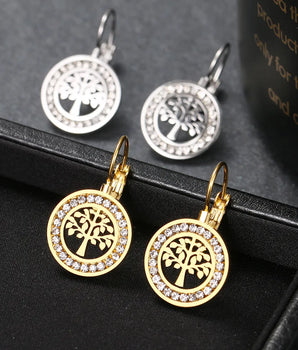 The Tree of Life Earrings / Stainless Steel - Nina Kane Jewellery