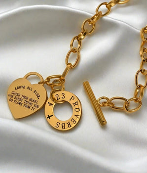 Above All Else Chain Necklaces / 18K Gold Plated - Nina Kane Jewellery